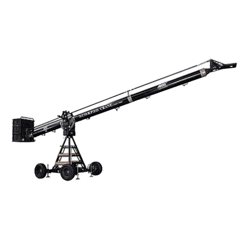 Grua Scorpio em fibra de carbono — aluguer de maquinaria de cinema em Lisboa
