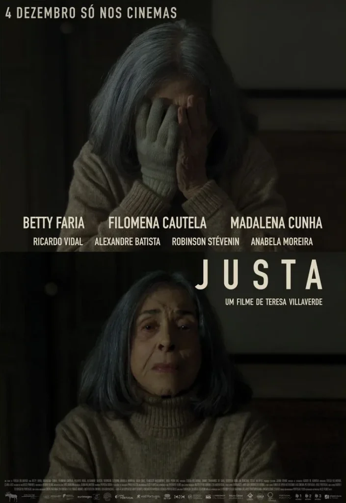 Cartaz do filme Justa, produção apoiada pela Show Reel